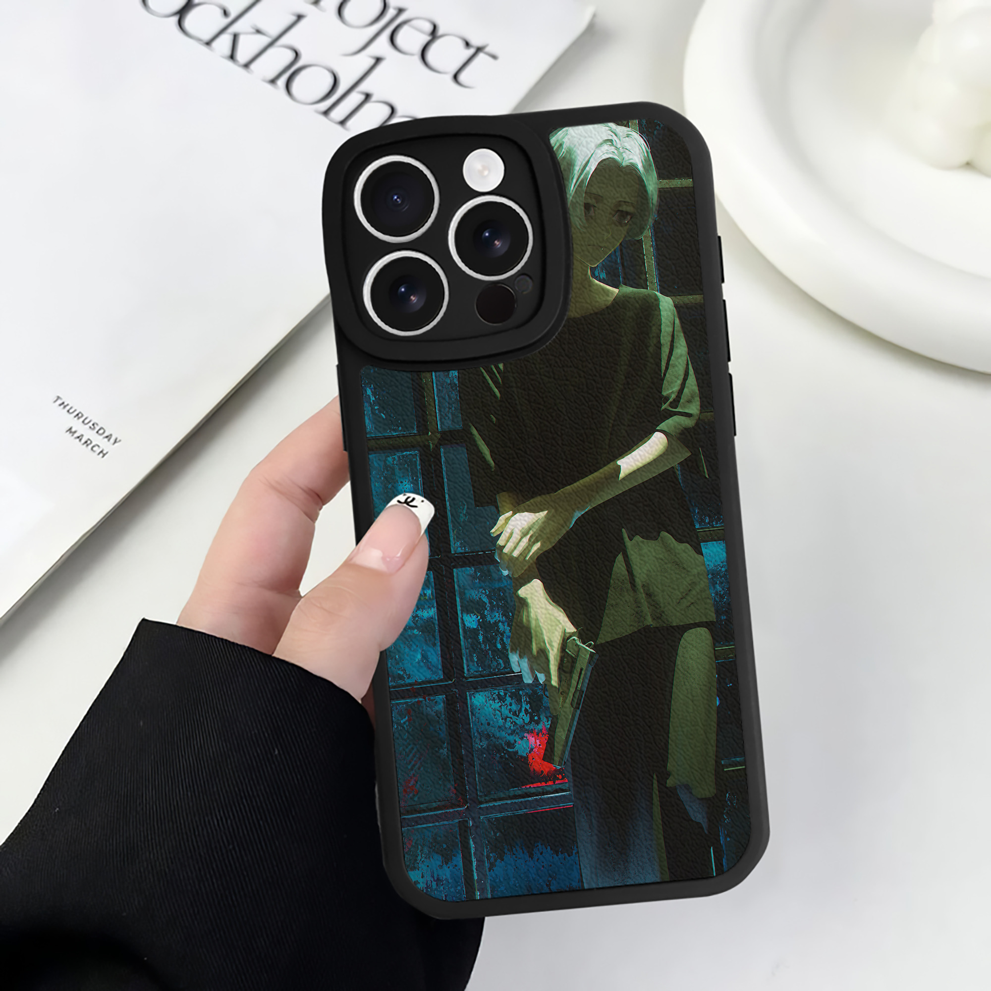 （画像用） 東京リベンジャーズ Tokyo Revengers 【iPhone 16シリーズ対応】シリコンスマホケース（レザー調） 材質：シリコン